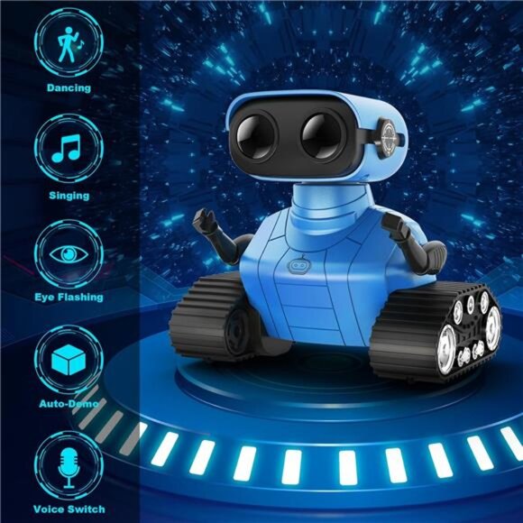 Robot Toys for Boys Girls, Rechargeable Remote Control Emo Robots - Picture 2 of 7